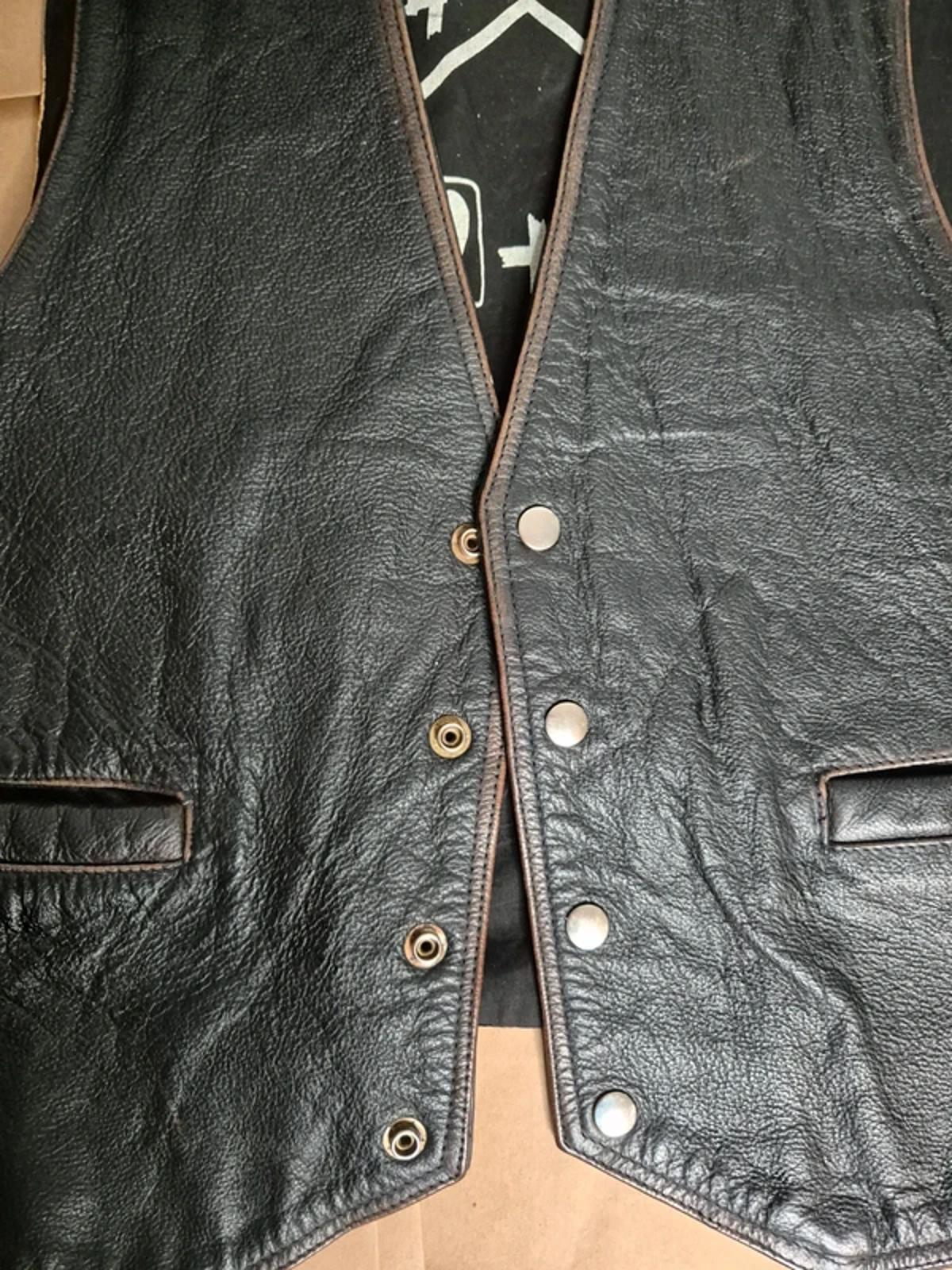Vintage Lost Boys leather waistcoat size S