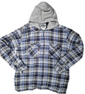 Lee Check flannel hoody with zip XL