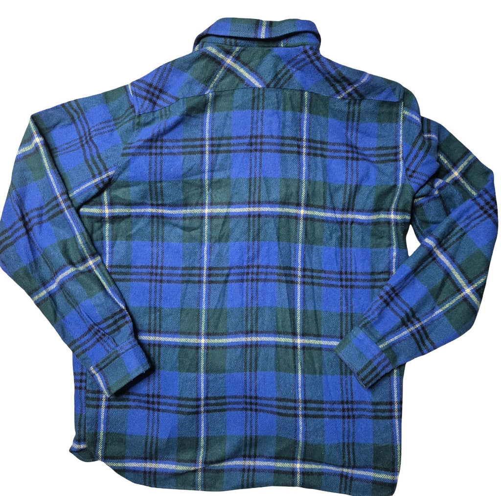 Vintage made in Italy wool mix check shirt L/XL
