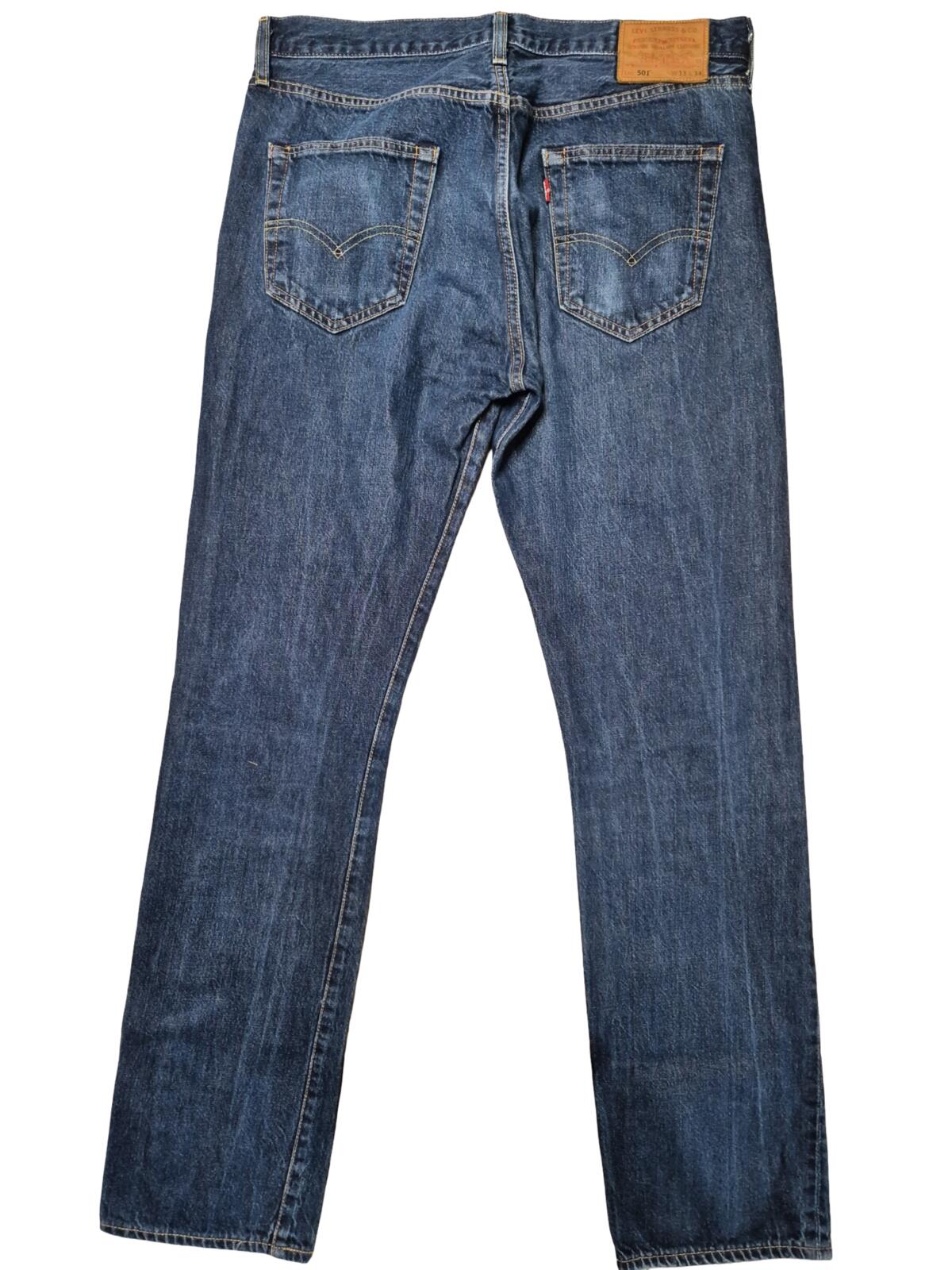 Levi 501s, leather patch,W33 L32