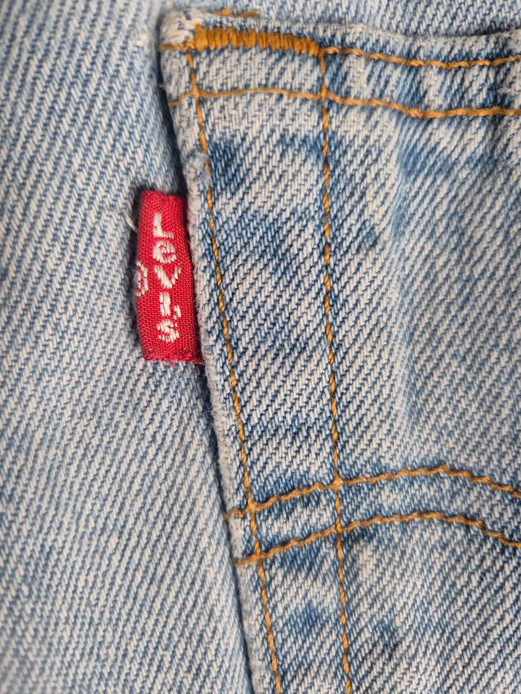 Levi 501"s, button fly, faded blue, W27
