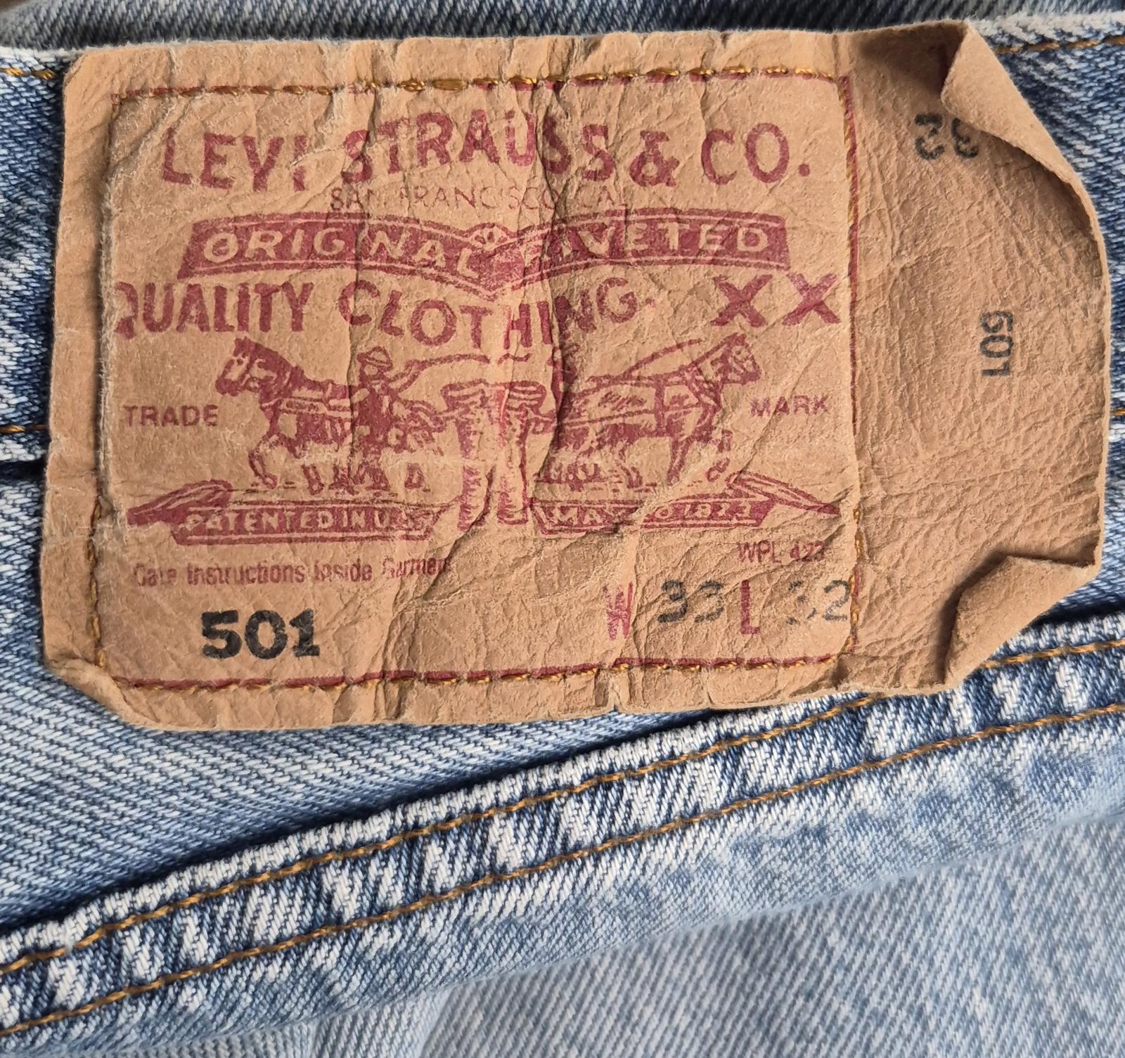 Levis 501"s, button fly, W31