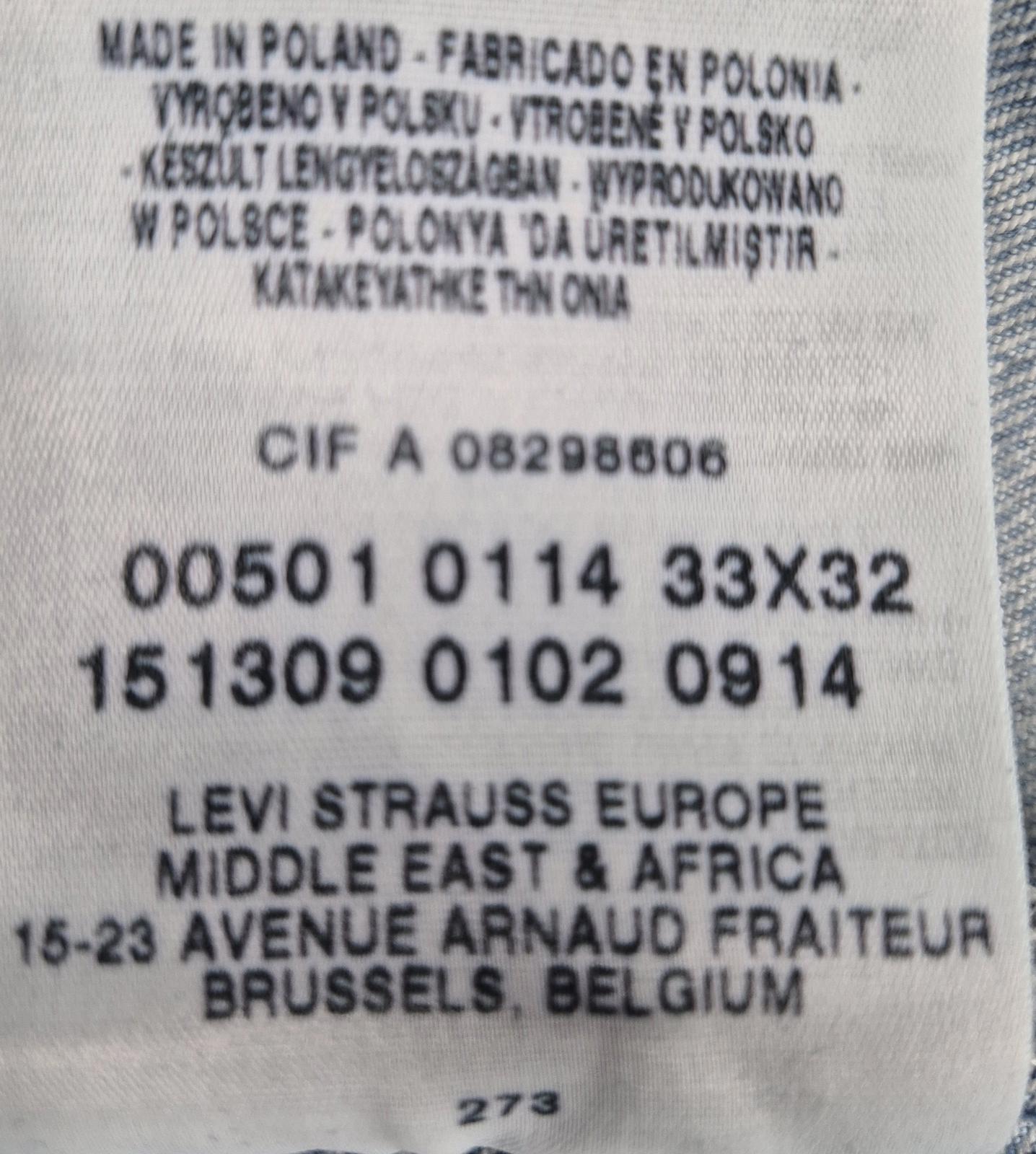 Levis 501"s, button fly, W31
