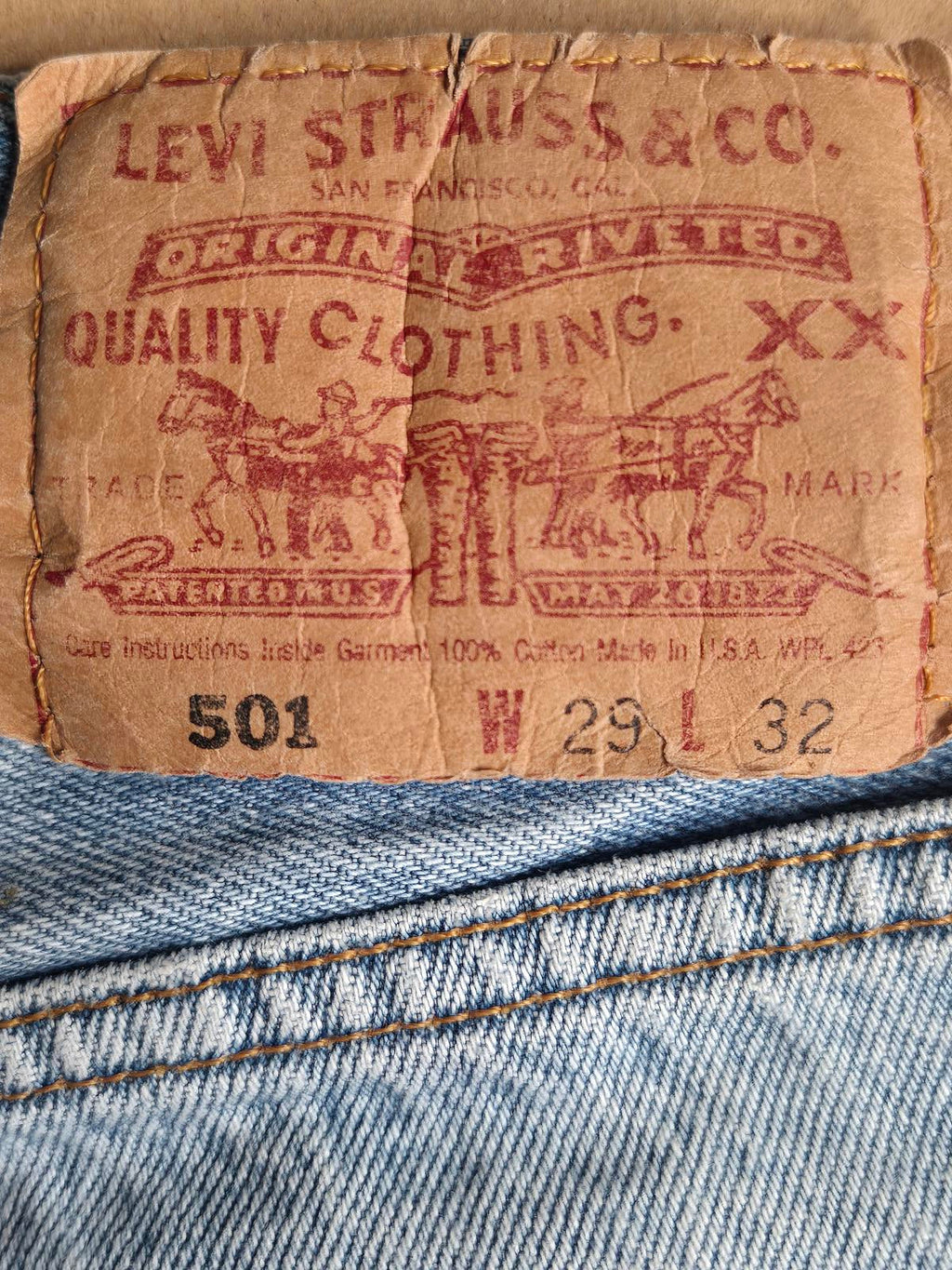 90's Levi's button fly,Made in USA, W26
