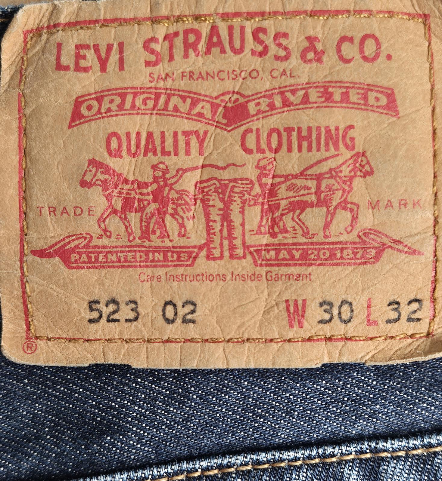 Vintage Levis 523s, button fly, W30"