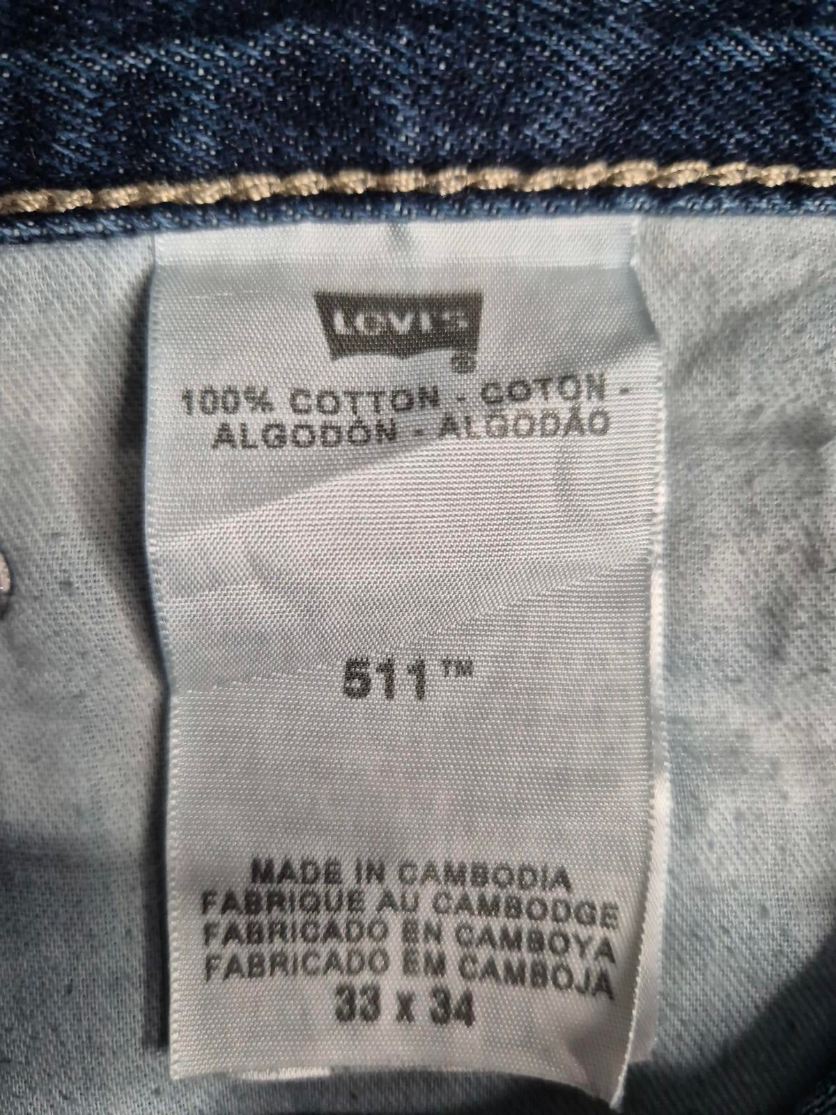 Levi 511s, Zip fly, W33 L32
