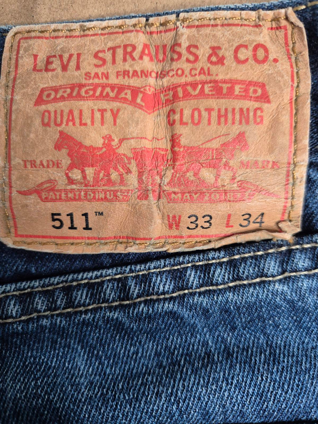 Levi 511s, Zip fly, W33 L32