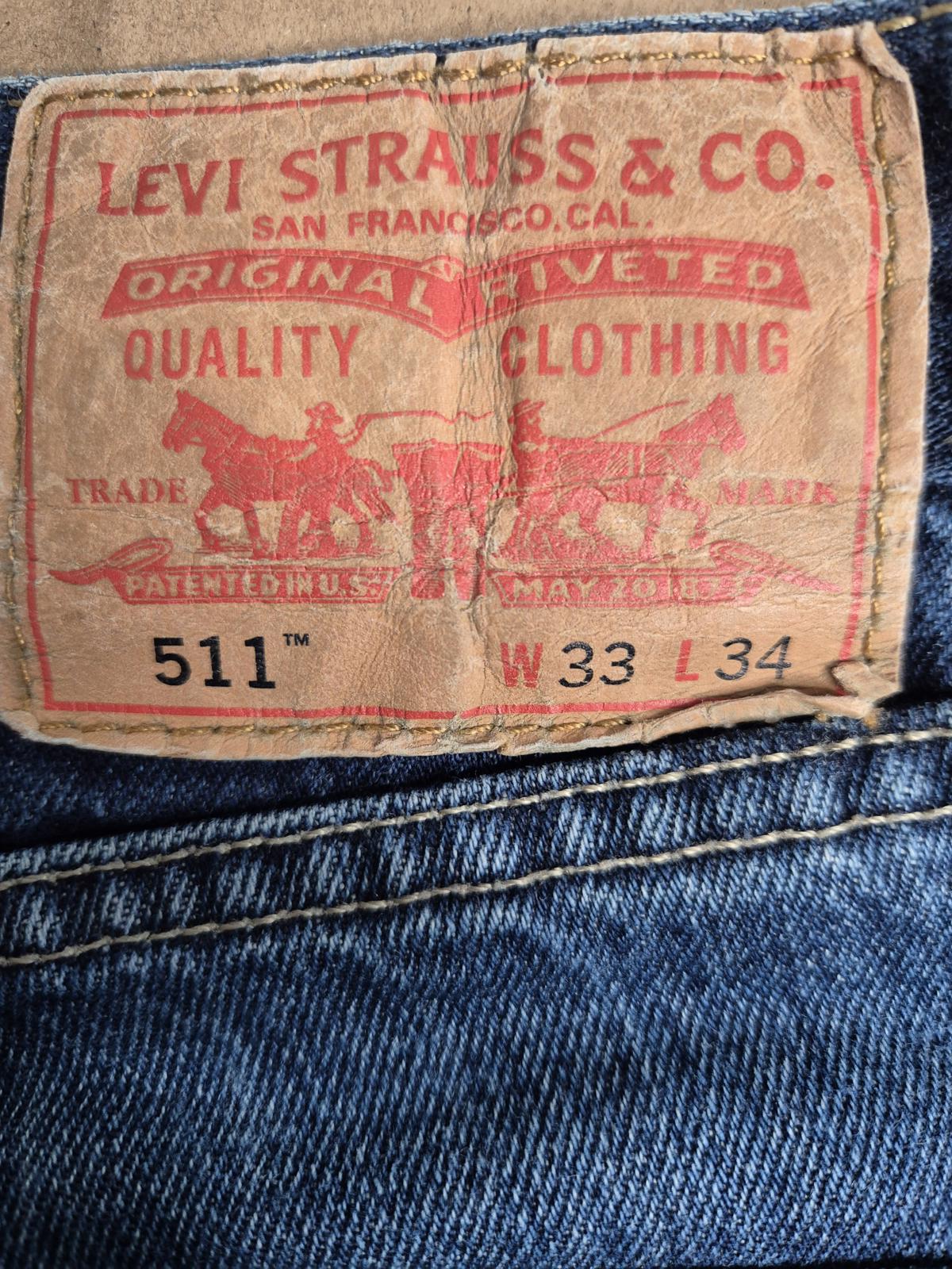 Levi 511s, Zip fly, W33 L32