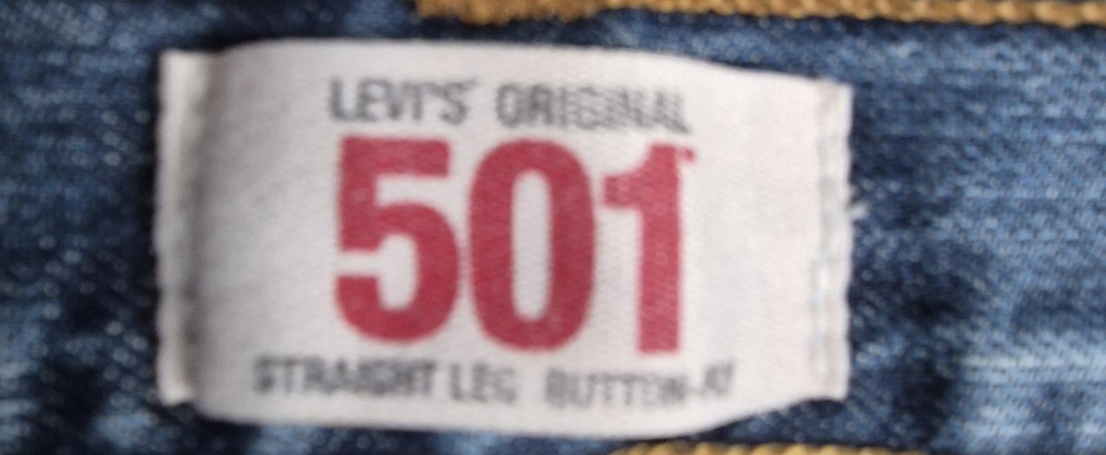 Levi 501"s, button fly, W30 L31 1/2"