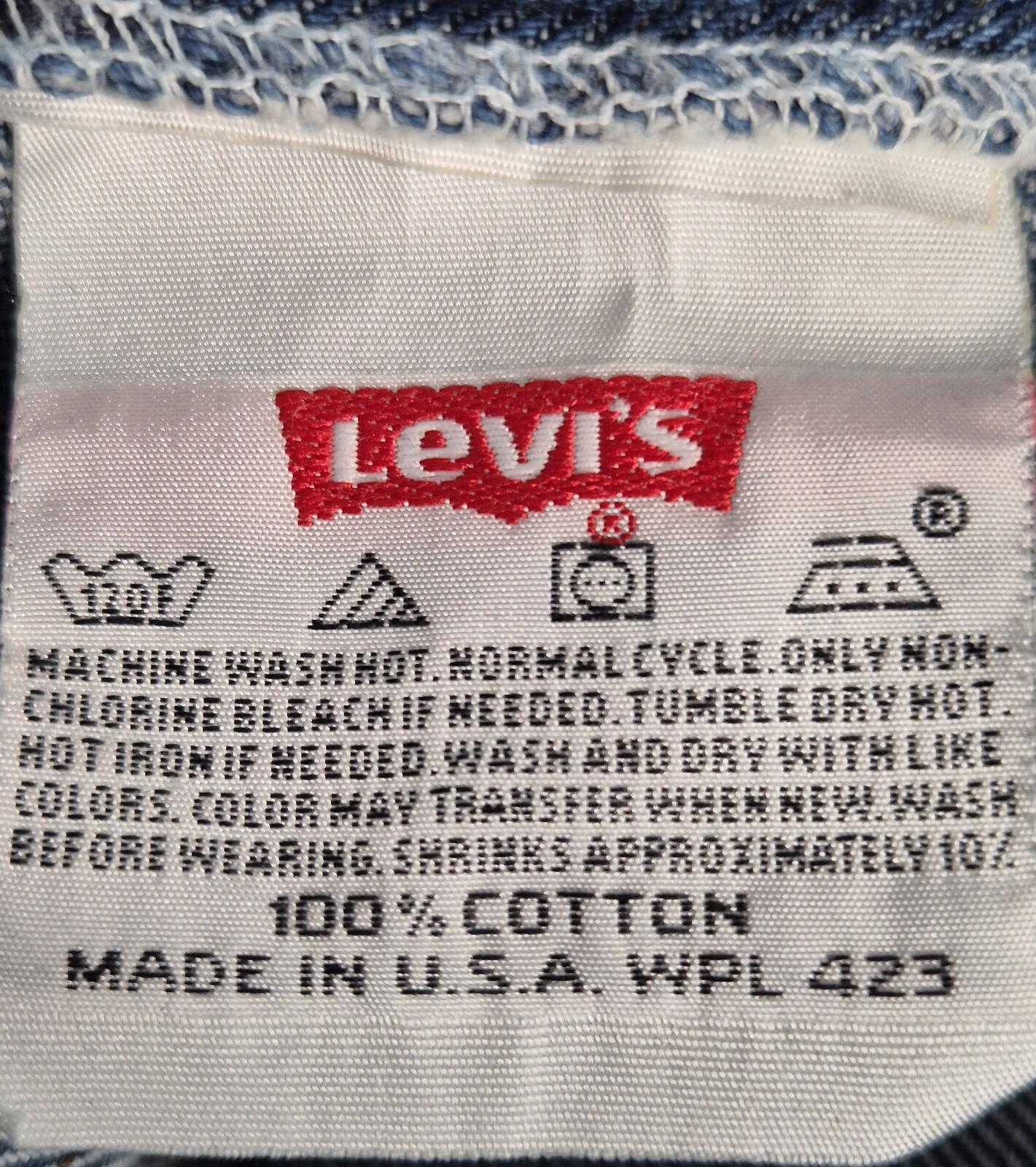 Vintage 90's Levi 501"s Made in USA W30
