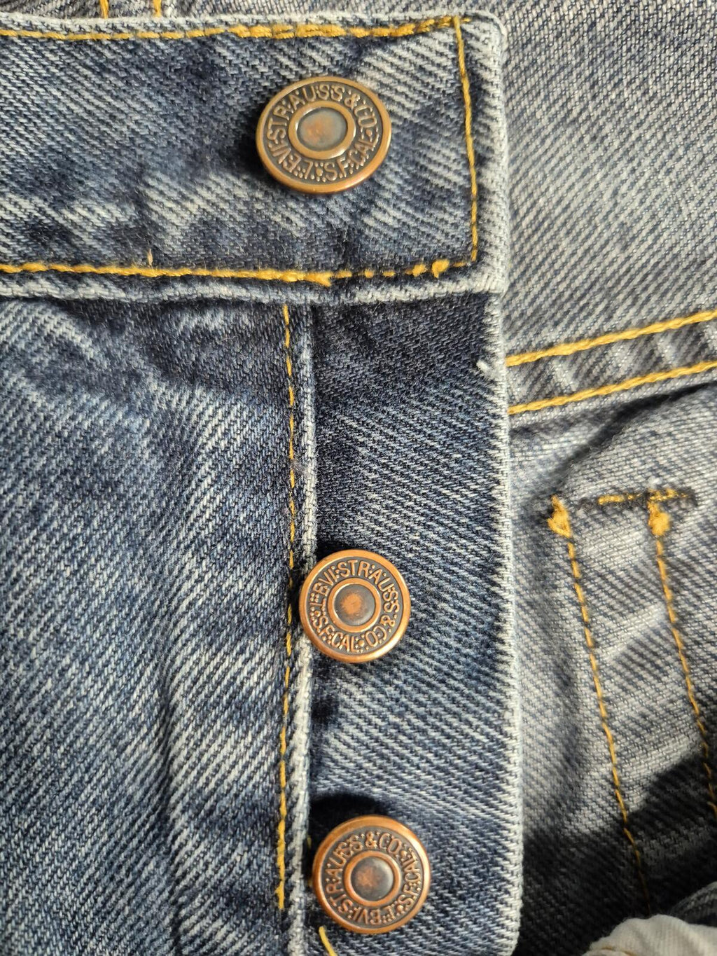Vintage Levis 501's, 1980's, Made in USA, W32 L31