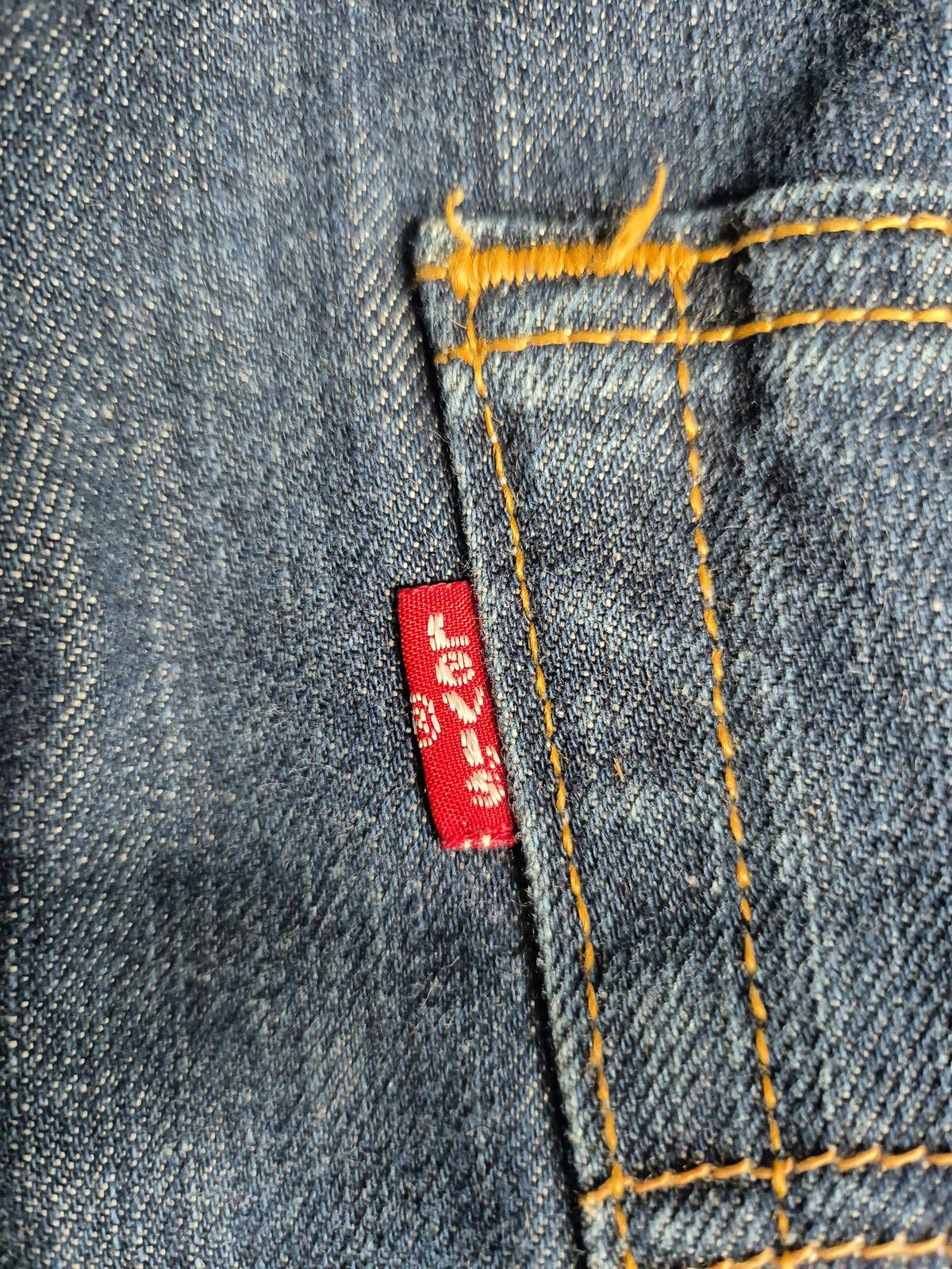 Vintage Levi 501s, paper tab, W36 L28