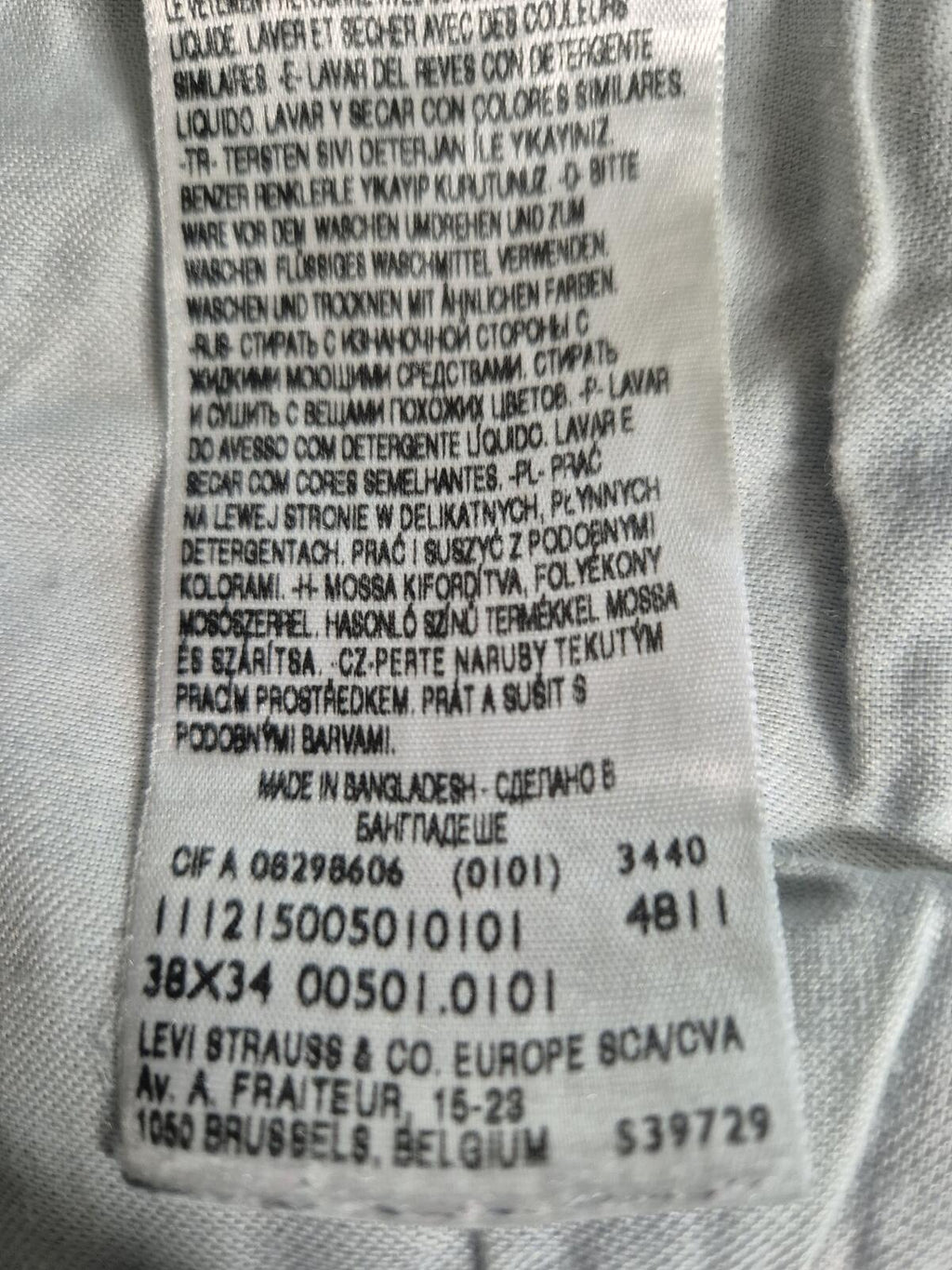 Vintage Levi 501s, paper tab, W38 l25