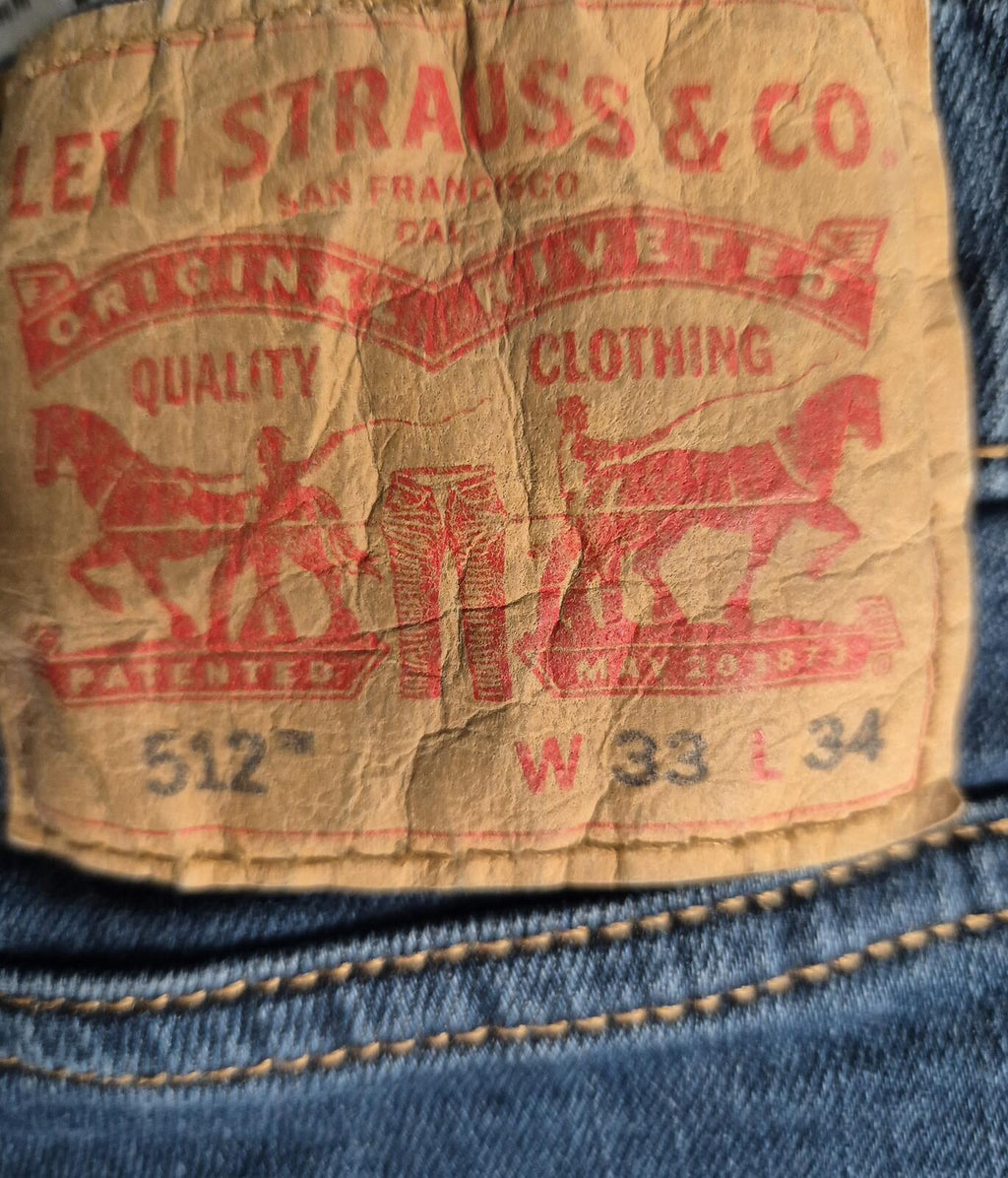Levi 512's, slim taper W31 L31