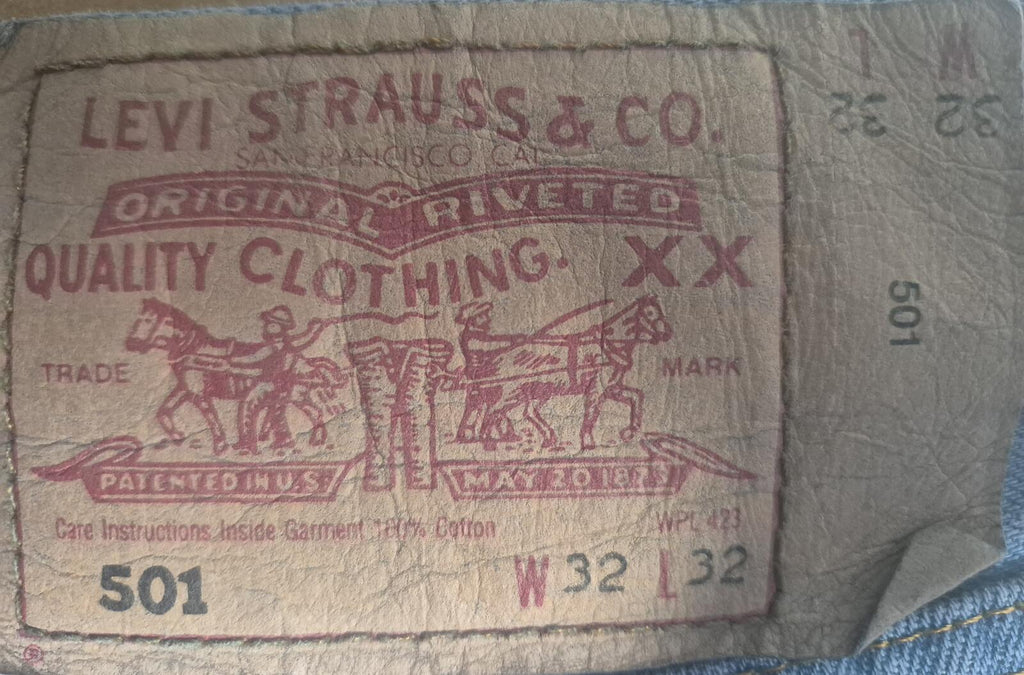 Vintage Levi 501s, Button Fly, W31 L31 1/2