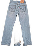 Levi 501"s, button fly, faded blue, W27
