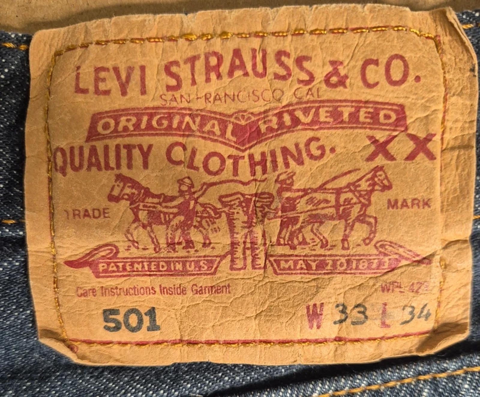 Vintage 501"s, button fly, great colour W31