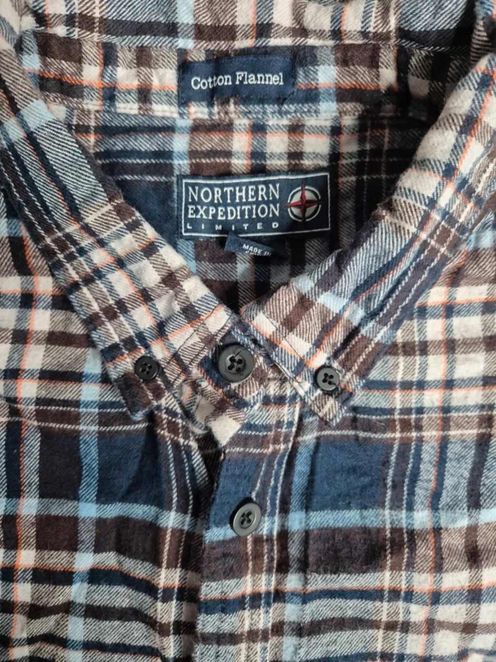 Classic cotton flannel check shirt 2XL