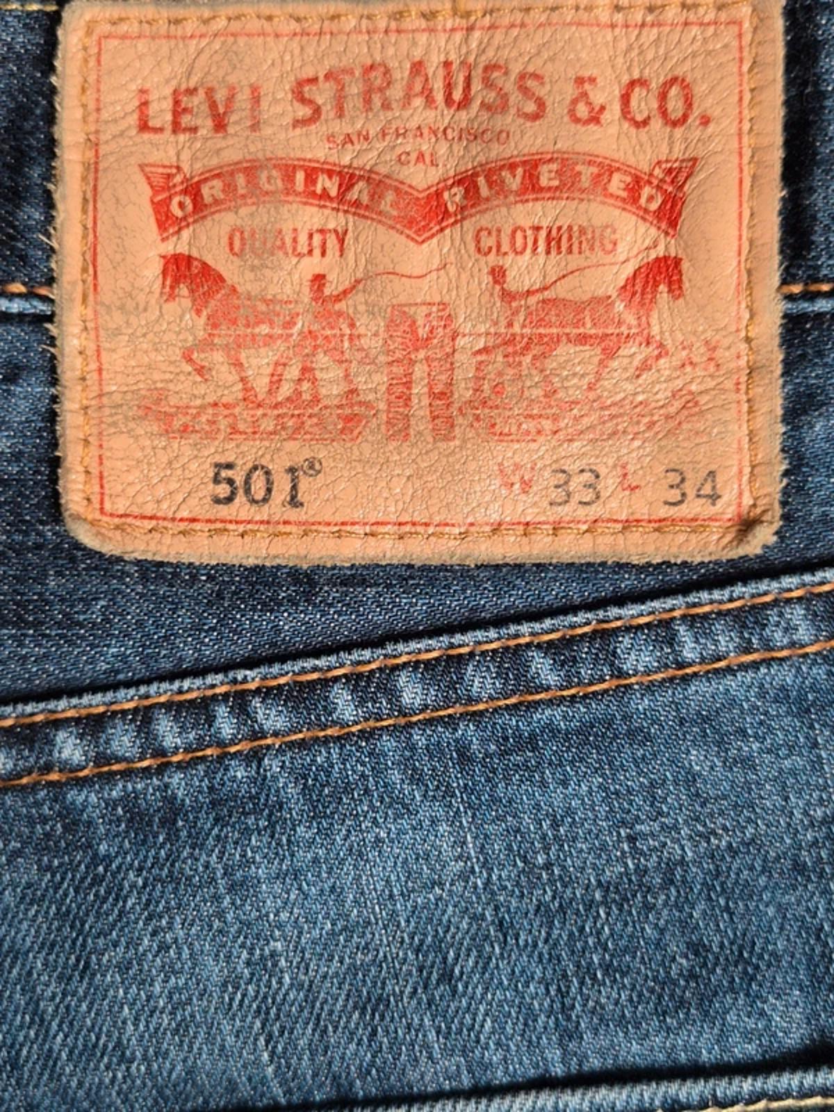 Levi 501"s, leather tag, W32 L32 1/2