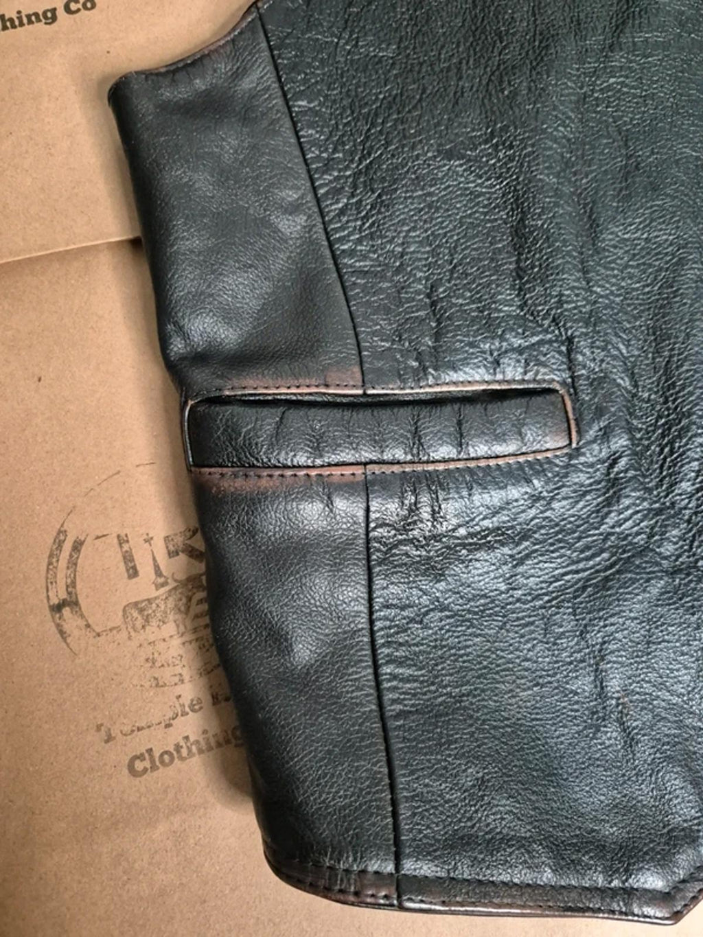 Vintage Lost Boys leather waistcoat size S