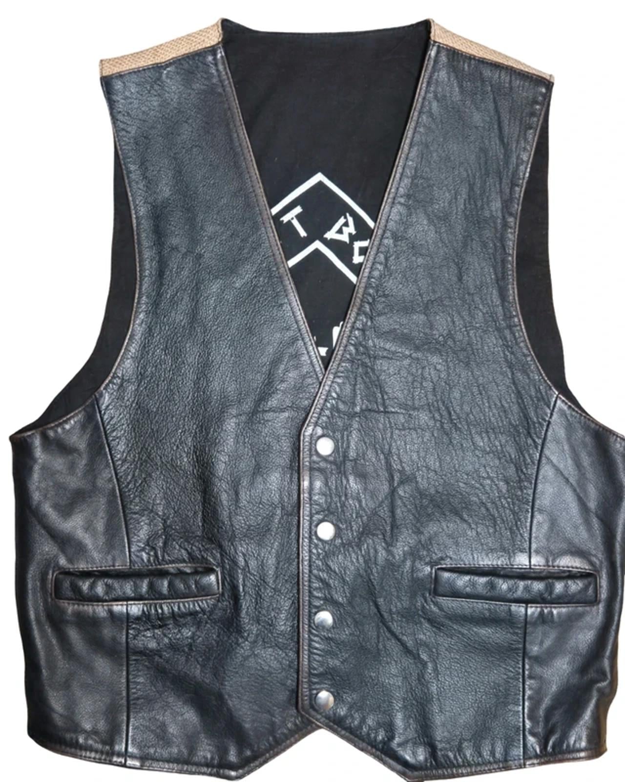 Vintage Lost Boys leather waistcoat size S