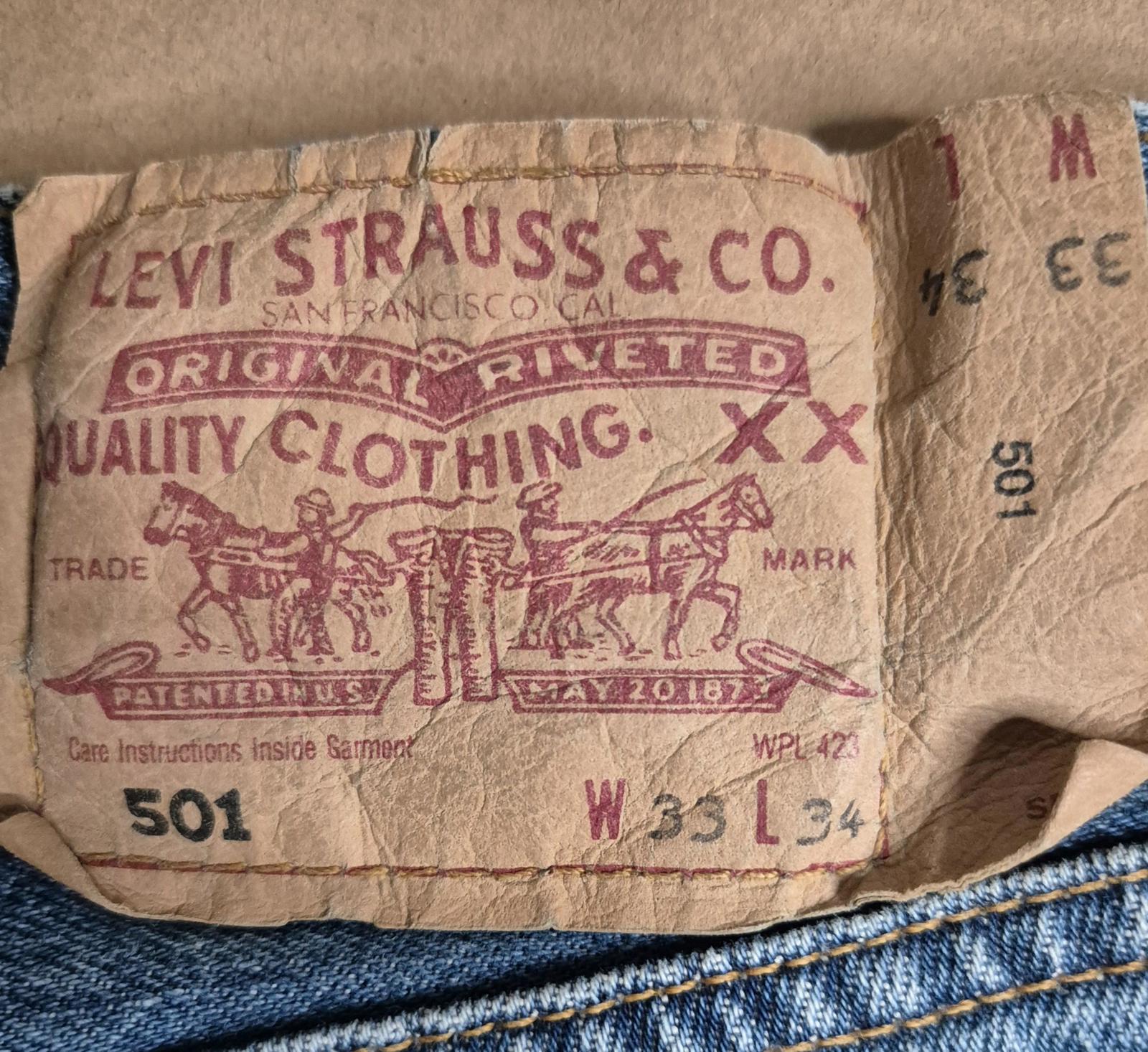Vintage Levi 501s, 2003, W31 L32,