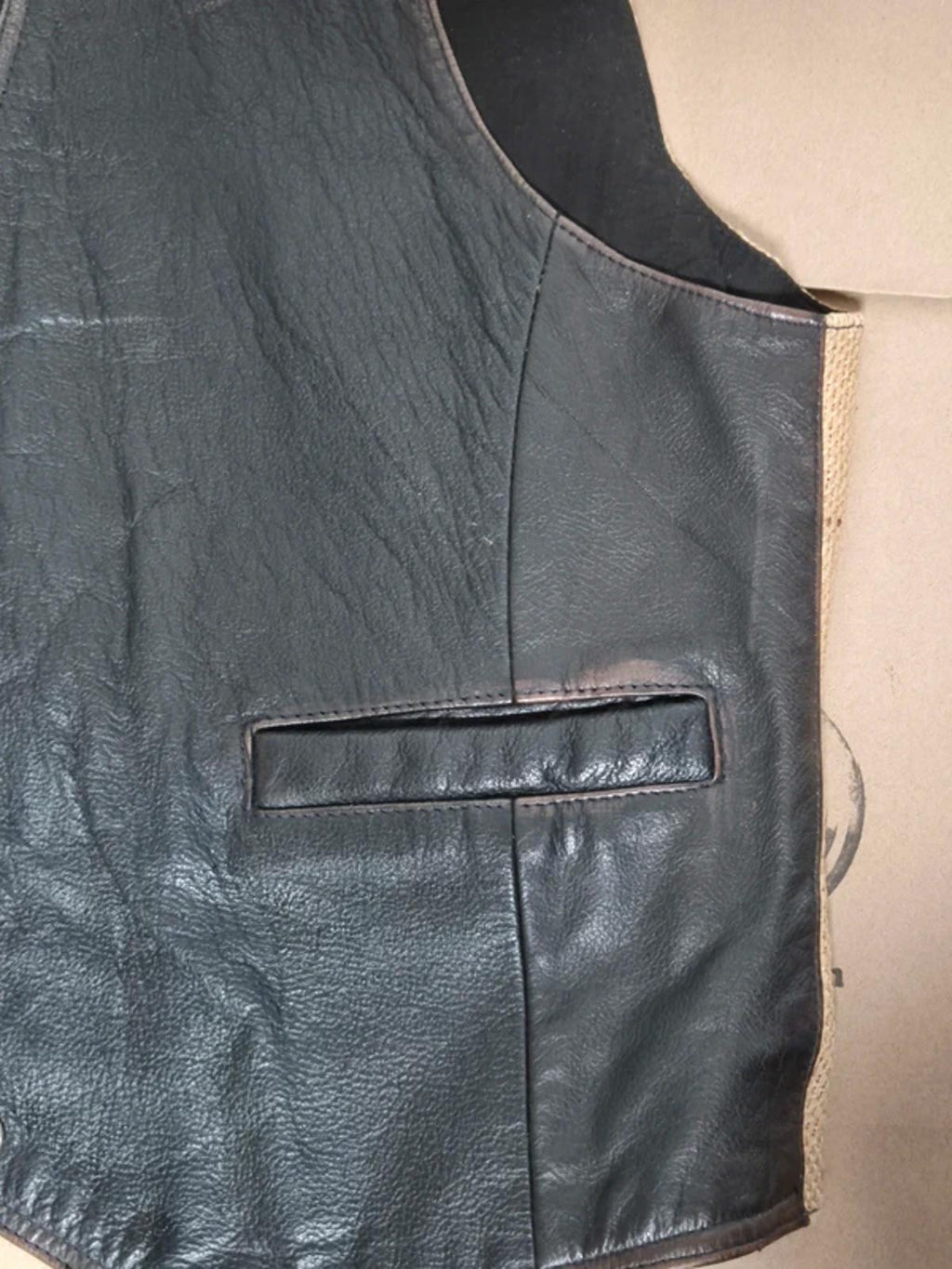 Vintage Lost Boys leather waistcoat size S