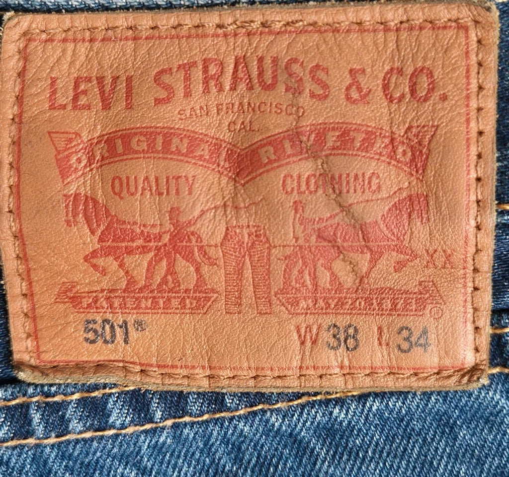 Levi 501"s, button fly, W38 L33