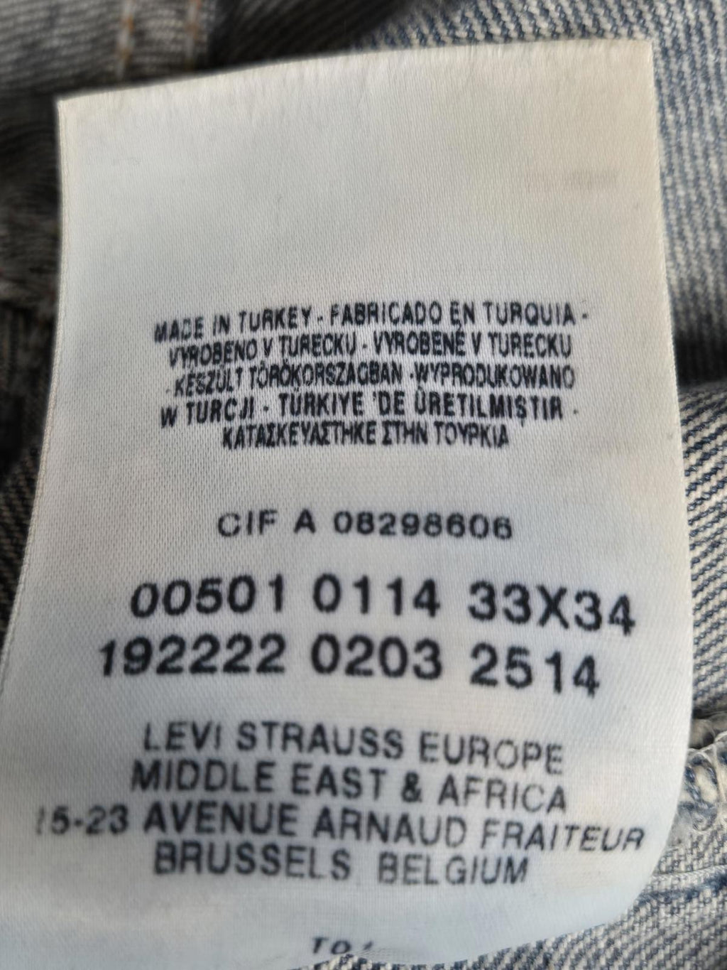 Vintage Levi 501s, 2003, W31 L32,