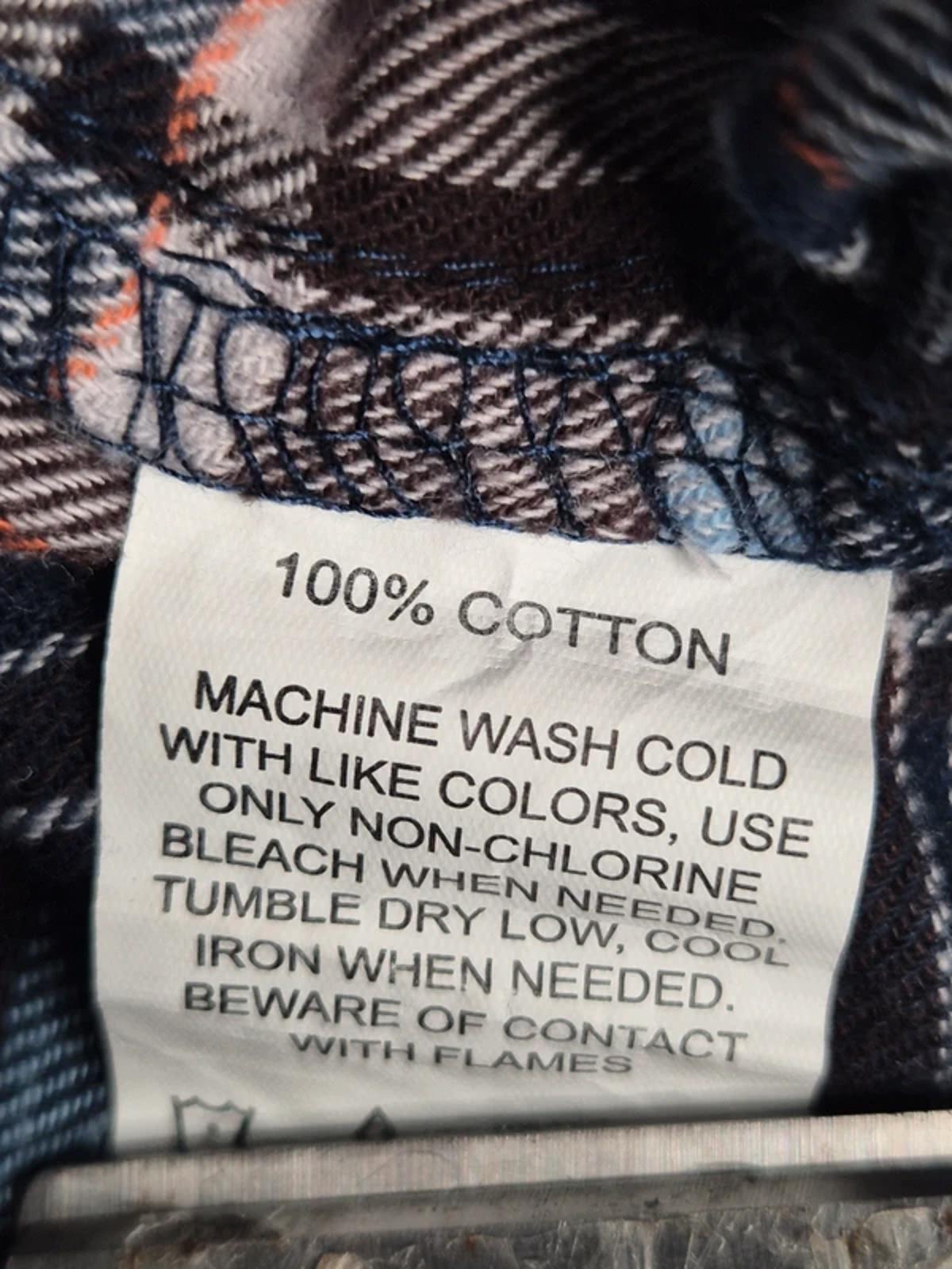Classic cotton flannel check shirt 2XL
