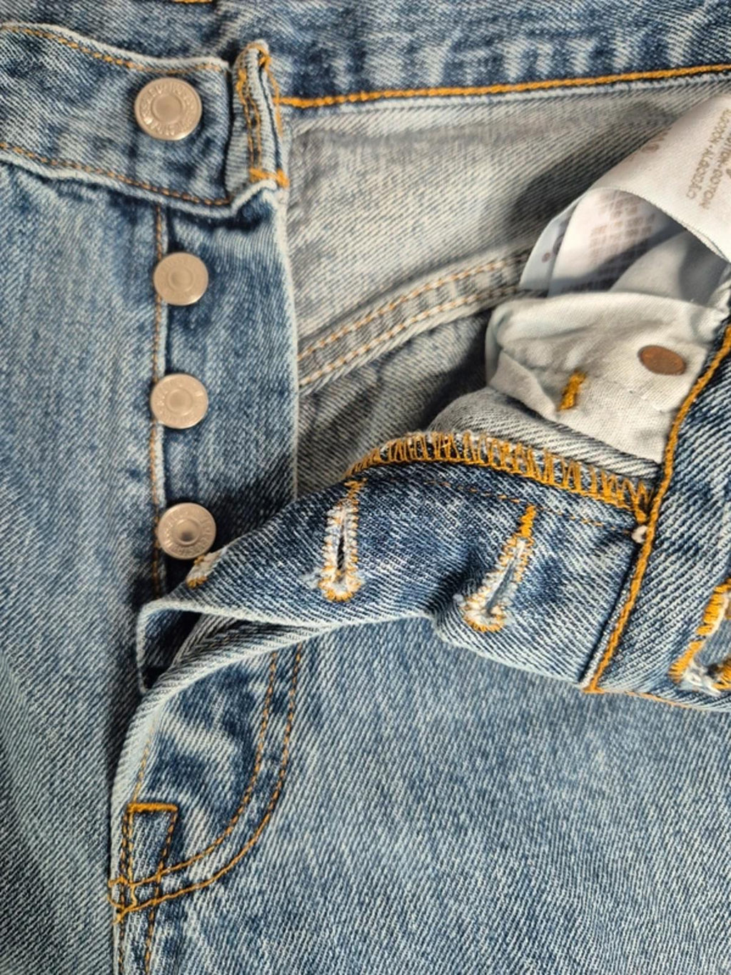 Levi 501"s, straight fit, button fly,  W30