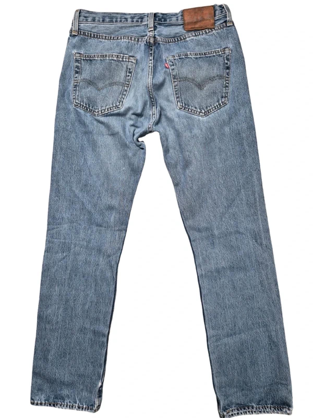 Levi 501"s, button  fly, leather tab W31