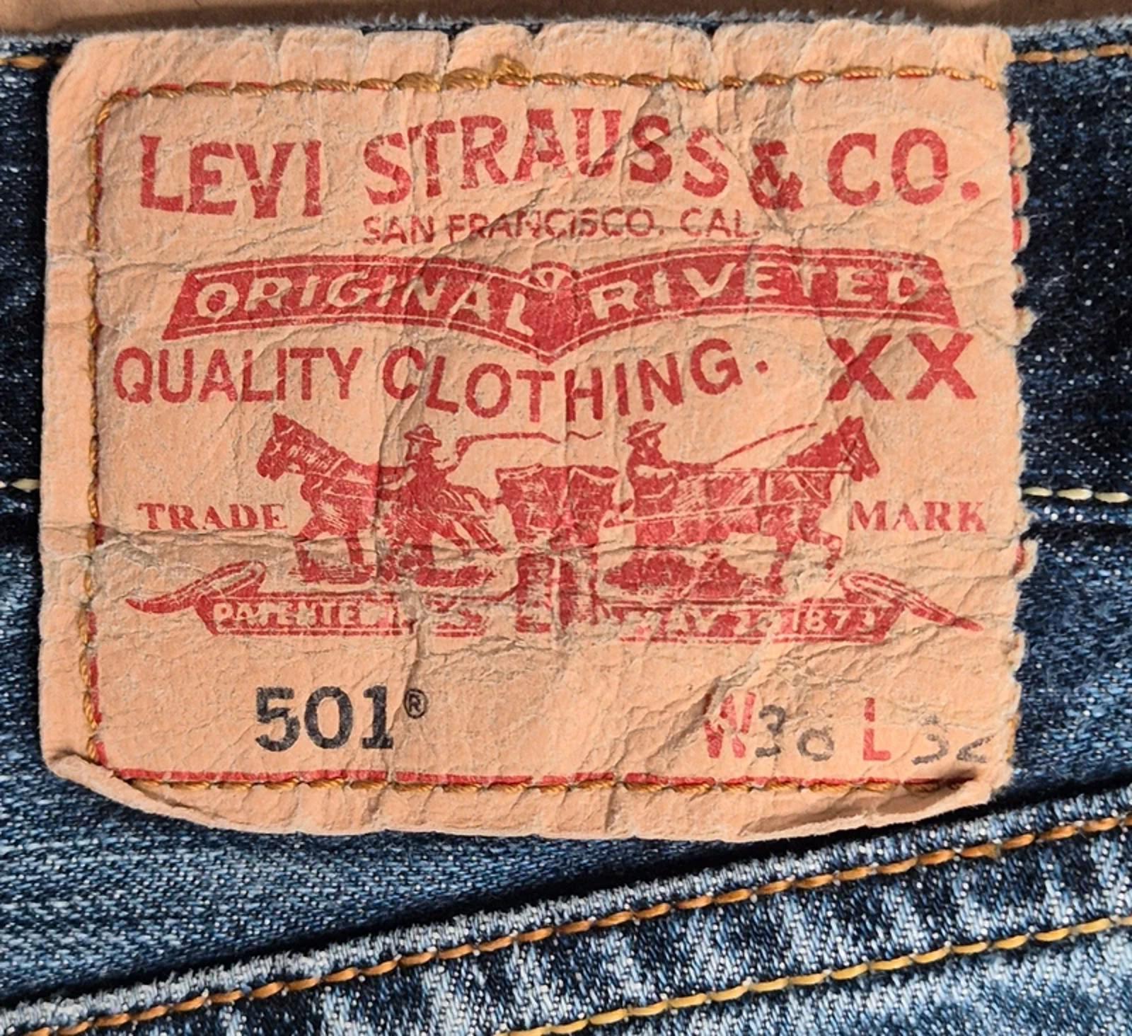 Vintage Levi 501"s, paper tag, W37