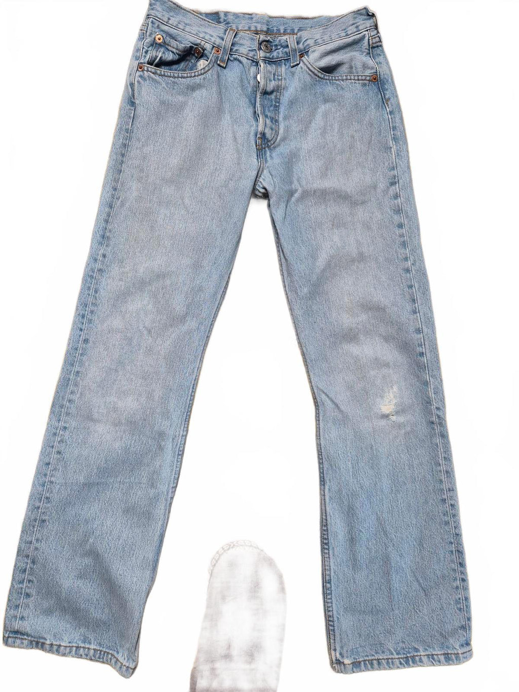 Levi 501"s, button fly, faded blue, W27