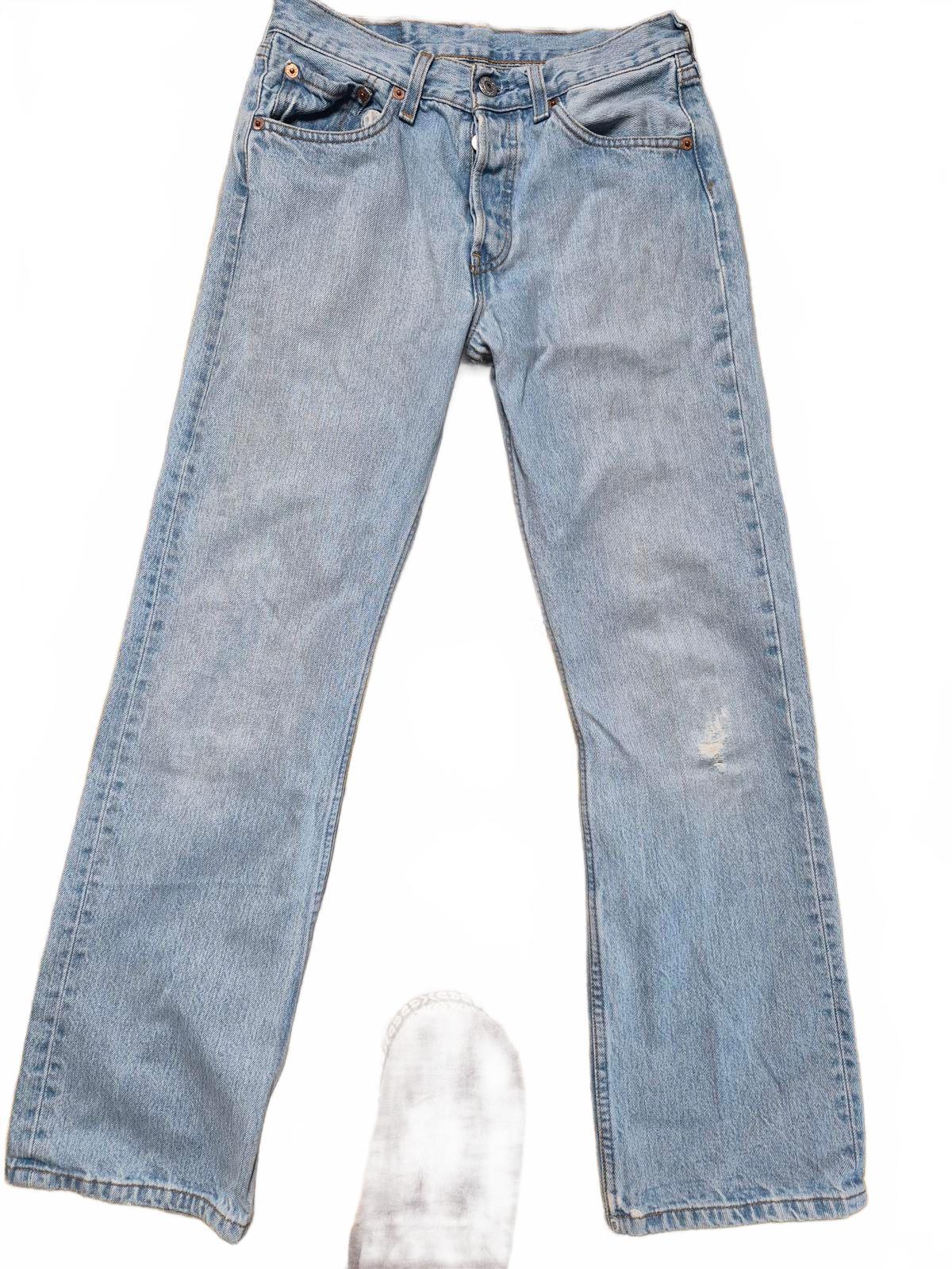 Levi 501"s, button fly, faded blue, W27