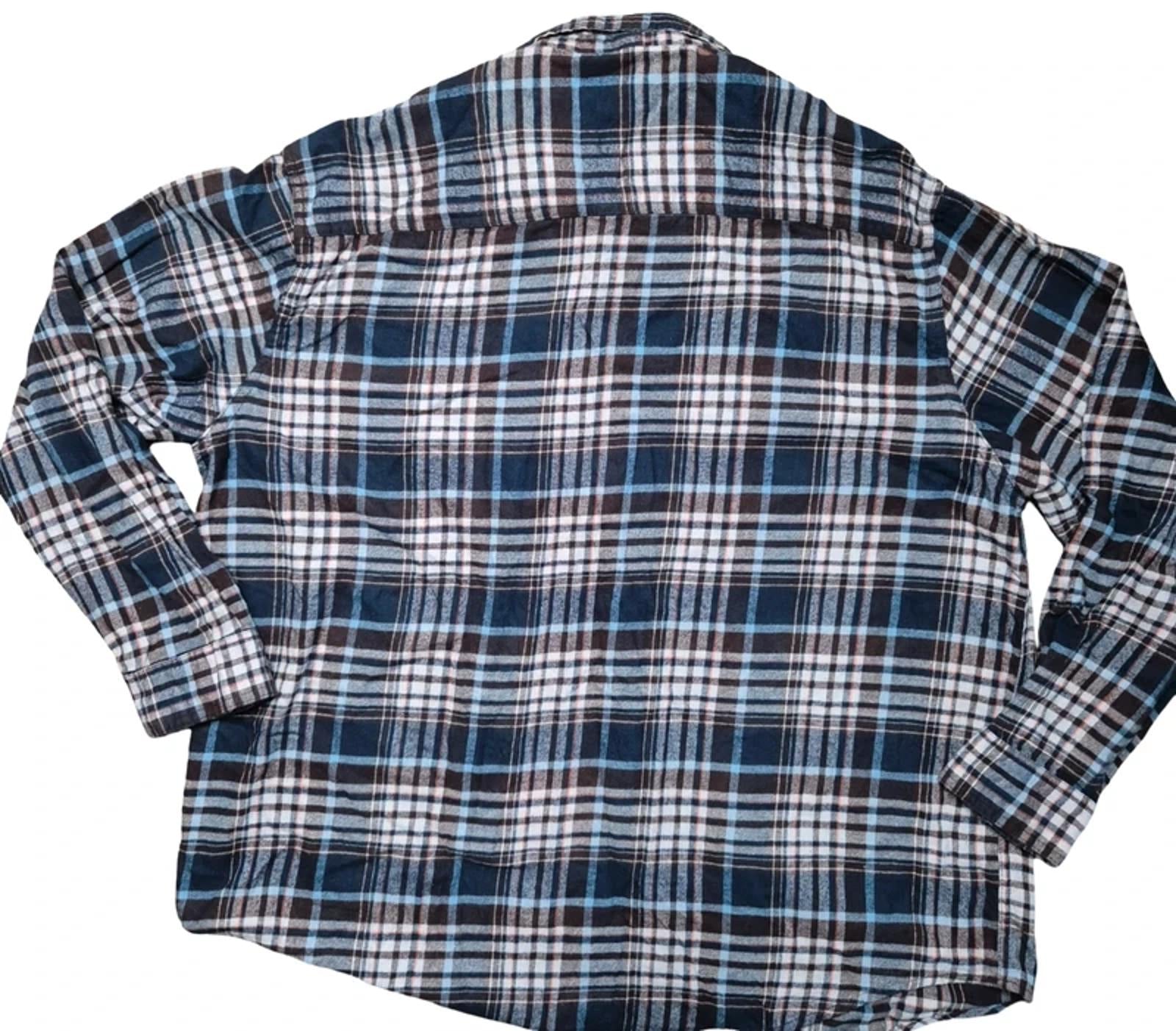 Classic cotton flannel check shirt 2XL